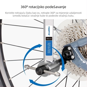 TOOPRE korektor kuke za rep bicikla za planinski cestovni bicikl, set kotača, stražnja izmjena, alat za korekciju ušica za podizanje i popravak, podešivač