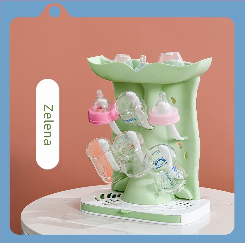 Stalak za cijeđenje dječjih bočica, naopako okrenuti stalak za cijeđenje šalica, stalak za sušenje dječjih bočica, stalak za pohranu u kuhinji