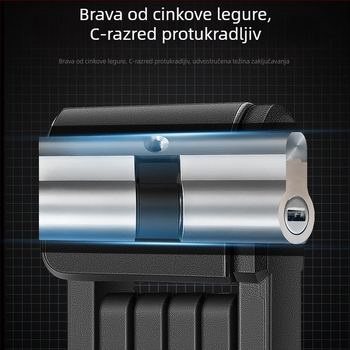 WEST BIKING sklopiva brava za bicikl, protuprovalna brava za ključeve, brava za brdski bicikl, električni automobil, oprema za vožnju