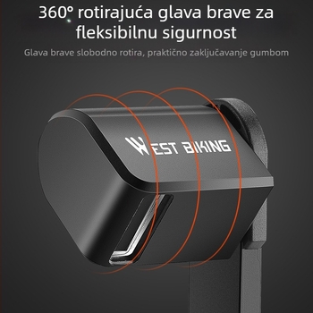 WEST BIKING sklopiva brava za bicikl, protuprovalna brava za ključeve, brava za brdski bicikl, električni automobil, oprema za vožnju