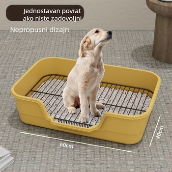 Željezni mrežasti WC za pse, predimenzionirani, otporan na prskanje, visoka ograda za pse, veliki, srednji, mali, ravni, pribor za kućne ljubimce