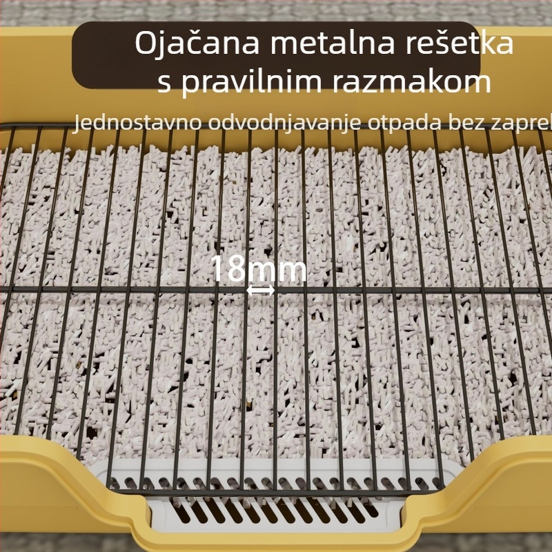 Željezni mrežasti WC za pse, predimenzionirani, otporan na prskanje, visoka ograda za pse, veliki, srednji, mali, ravni, pribor za kućne ljubimce