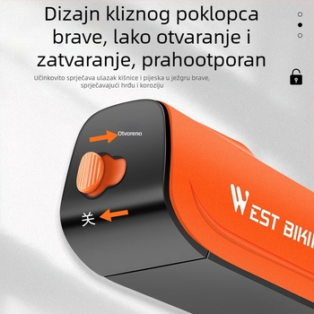 WEST BIKING brava za bicikl, protuprovalna brava za ključeve, brava za brdski bicikl, brava za električni automobil, brava za lanac na bateriju
