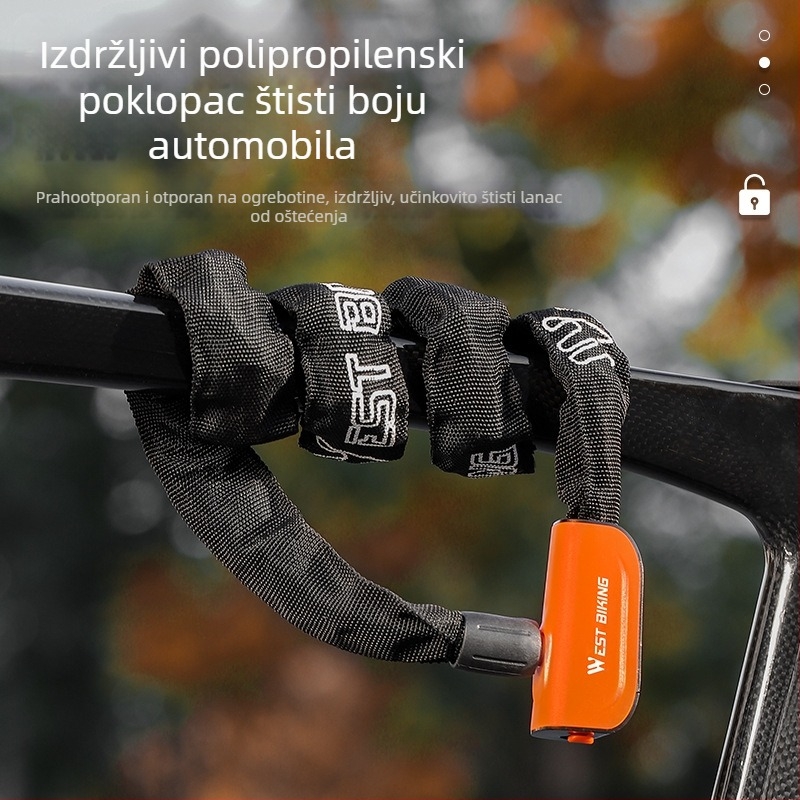 WEST BIKING brava za bicikl, protuprovalna brava za ključeve, brava za brdski bicikl, brava za električni automobil, brava za lanac na bateriju