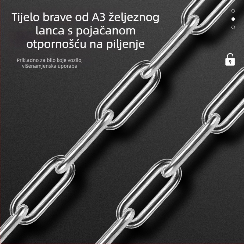 WEST BIKING brava za bicikl, protuprovalna brava za ključeve, brava za brdski bicikl, brava za električni automobil, brava za lanac na bateriju
