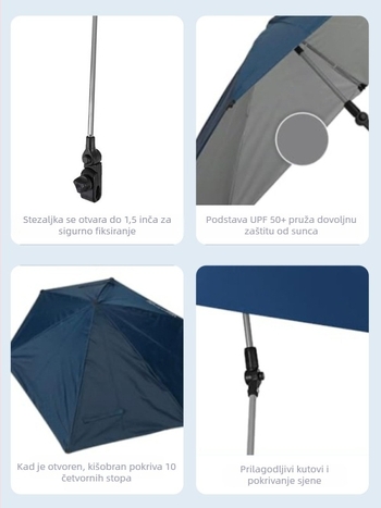 Kišobran za kampiranje, kišobran od štapa, kišobran za ribolov, veliki kišobran za ribolov, specijalni kišobran za ribolov na otvorenom, kišobran za dječji auto