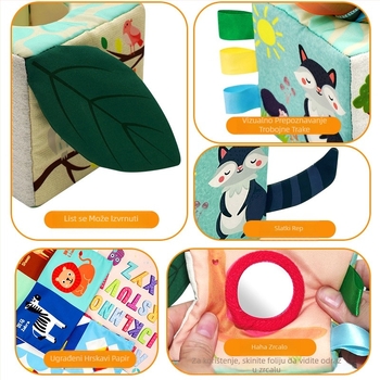 Prekogranična dječja simulacijska kutija za usisavanje maramica, igračka za crtanje na papiru bez kidanja, za djecu od 1-3 godine, platnena igračka za rano obrazovanje