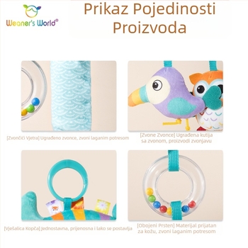 Weaners World igračke za bebe 0-1 godina zvečka za kolica privjesak vjetrene zvončiće proizvođači dječjih igračaka veleprodaja