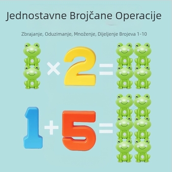 Dječja digitalna žaba za ravnotežu, igračka za rano obrazovanje, igra inteligencije, razvoj beba, kognitivno logičko razmišljanje, trening
