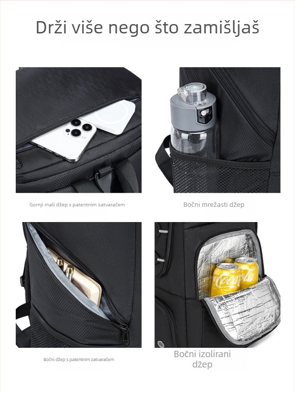 Prekogranična popularna višenamjenska košarkaška torba za trening velikog kapaciteta, praktični ruksak, vodootporni izolacijski ruksak za ležerne aktivnosti