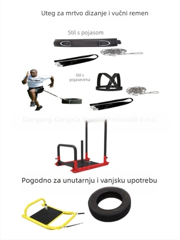 Atletika za saonice, push-pull opterećenje, eksplozivna snaga, obitelj neklizajućih remena za saonice, oprema za kućni trening
