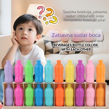 Zabavna igra pogađanja boca, dječja igra spajanja boja pića za pamćenje, edukativna igračka za pamćenje mozga