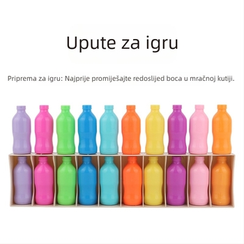 Zabavna igra pogađanja boca, dječja igra spajanja boja pića za pamćenje, edukativna igračka za pamćenje mozga
