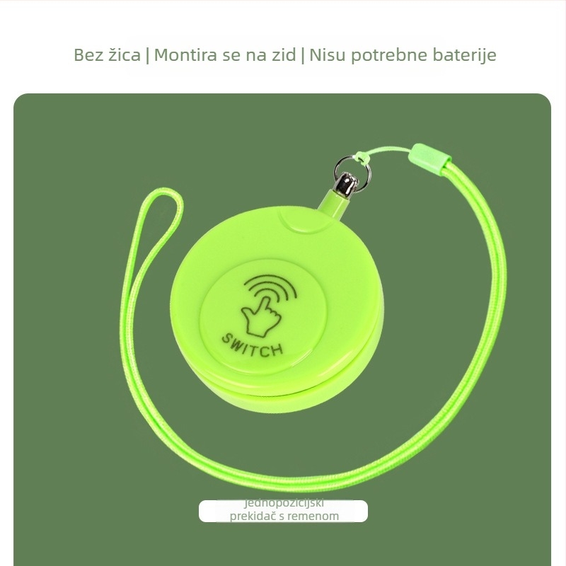 Samogenerirajući bežični prekidač za kućanstvo s jednom na dvostruku kontrolu, s više kontrola, bez ožičenja, bez paste, bez baterija, jednostavno pritiskanje