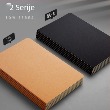 B5 bilježnica od kravlje kože A5, neispisana, crna bilježnica s vodoravnim mrežama, prazna, neispisana knjiga od kravlje kože, veleprodaja