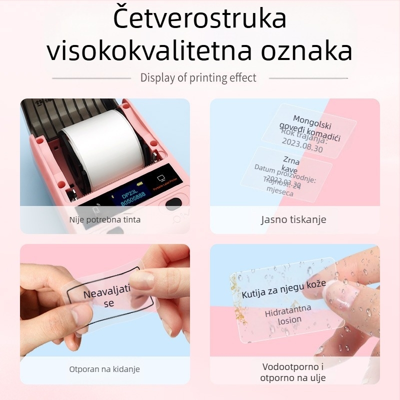 Detongningyou prozirna naljepnica za kozmetiku, certifikat, naljepnica s imenom, dnevni boravak, kuhinja, samoljepljiva prozirna naljepnica