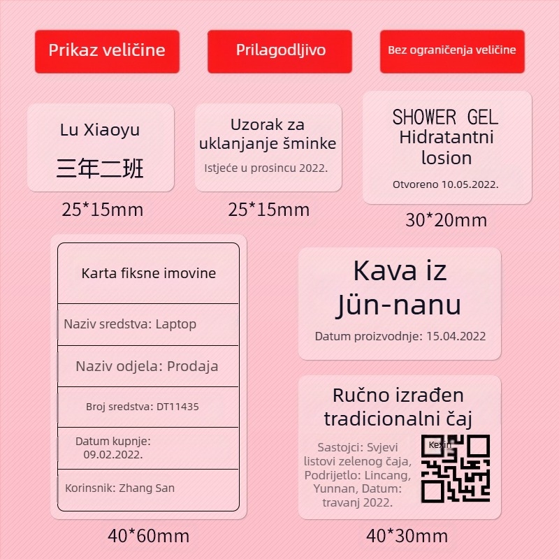 Detongningyou prozirna naljepnica za kozmetiku, certifikat, naljepnica s imenom, dnevni boravak, kuhinja, samoljepljiva prozirna naljepnica