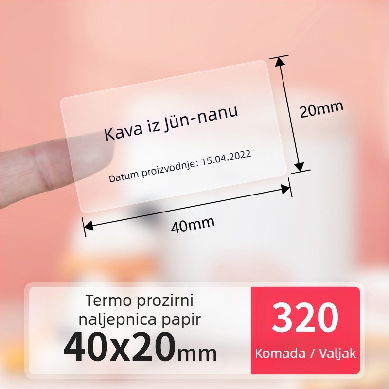 Detongningyou prozirna naljepnica za kozmetiku, certifikat, naljepnica s imenom, dnevni boravak, kuhinja, samoljepljiva prozirna naljepnica