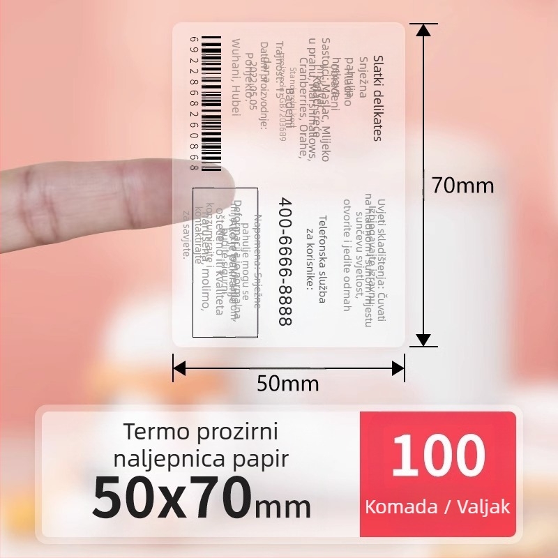 Detongningyou prozirna naljepnica za kozmetiku, certifikat, naljepnica s imenom, dnevni boravak, kuhinja, samoljepljiva prozirna naljepnica