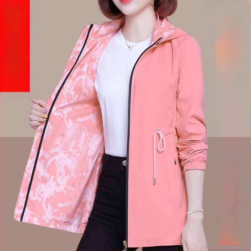 Ženski dugi kaput s dvostrukim rukavima za proljeće i jesen 2025., novi jugoistočnoazijski kaput za veće veličine, na zalihi veleprodaja