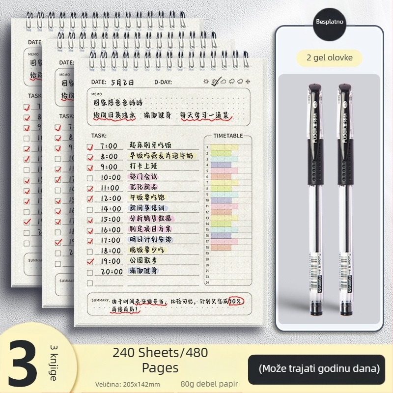 Dnevni planer, popis obaveza, raspored, bilježnica za osnovnoškolce, učenje, zimski praznici, samodisciplina, bilježnica, tjedna prijava
