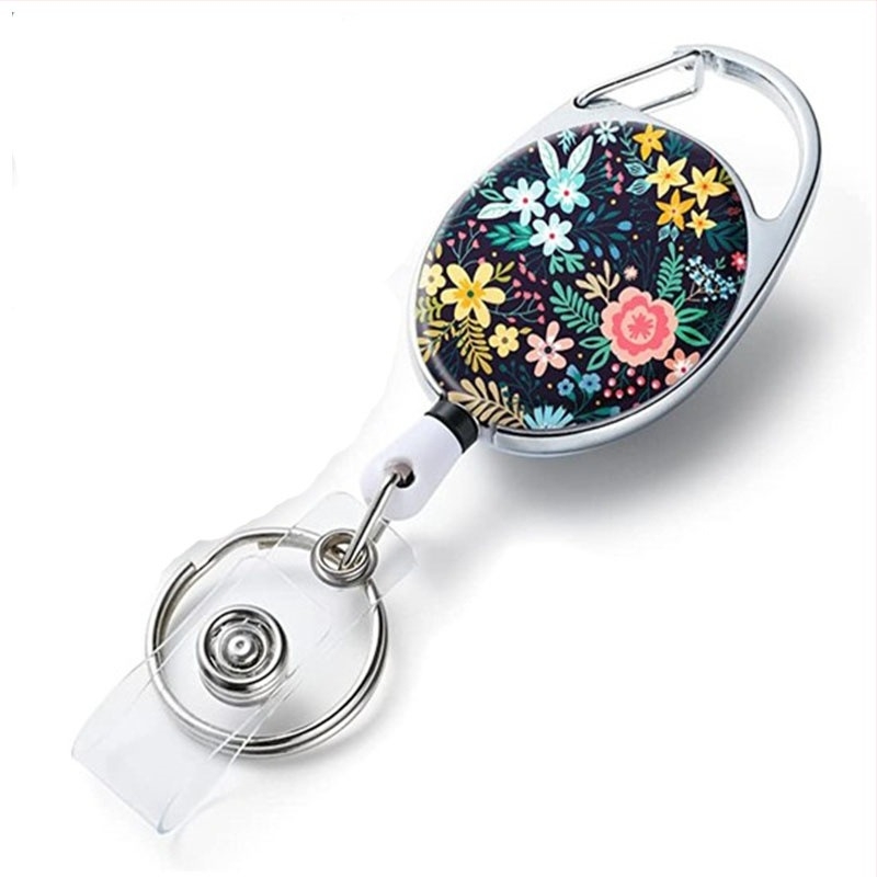 Tvornički izravni UV tisak logotipa Ovalni jednostavan za povlačenje cvijet sukulentna radna značka kopča za remen kopča za ključeve