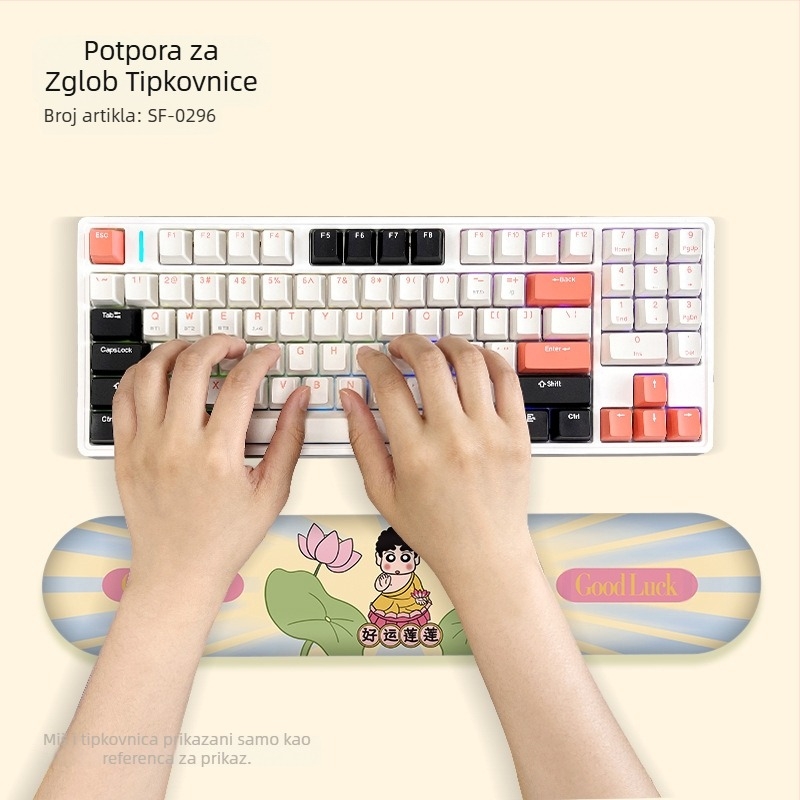 Podloga za miš Monet ulje na platnu Sleeping Lotus jastučić za zglob potpora za ruke jastučić za tipkovnicu jastučić za miš muški i ženski jastučić za zglob uredski