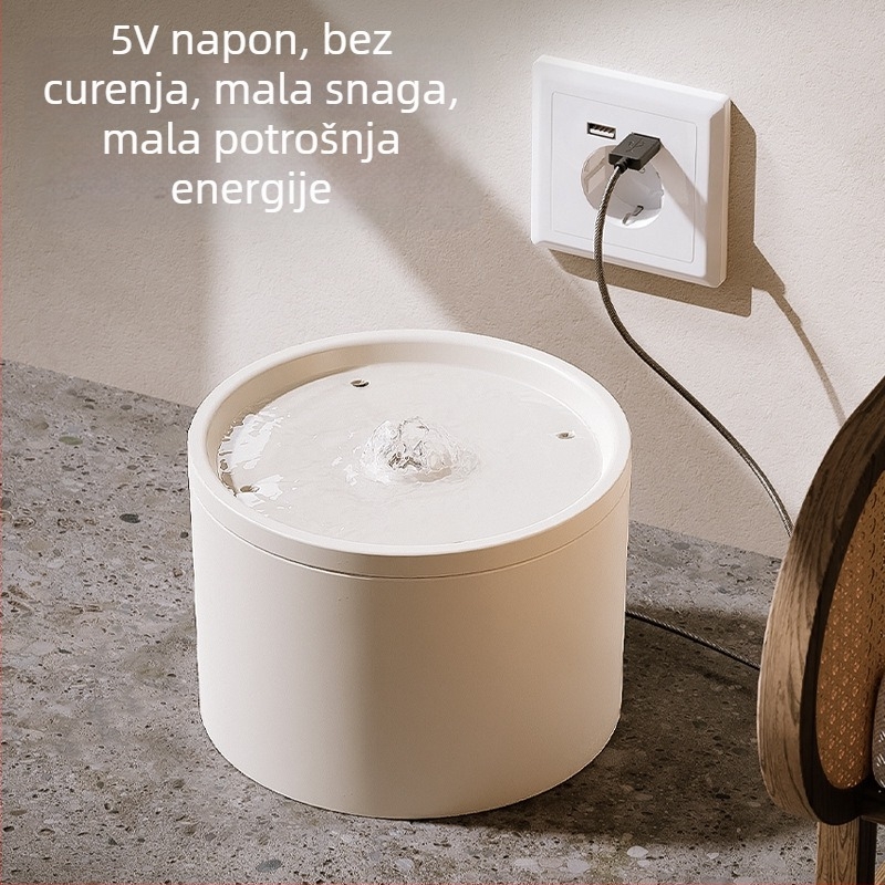 Automatski dozator vode za mačke, mobilni filter za tihu cirkulaciju, keramička hranilica za vodu za kućne ljubimce, Amazon prekogranična veleprodaja