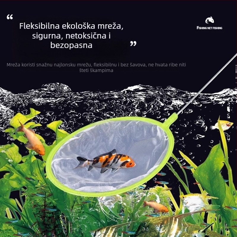 Ribarska mreža za ribolov u akvariju, gusta mreža, mala ribarska mreža za ribolov, dječja ribarska mreža, vreća za ribarsku mrežu, zlatne ribice, ukrasne ribe, žetva škampa, mreža za ribolov, vreća za ribarsku mrežu