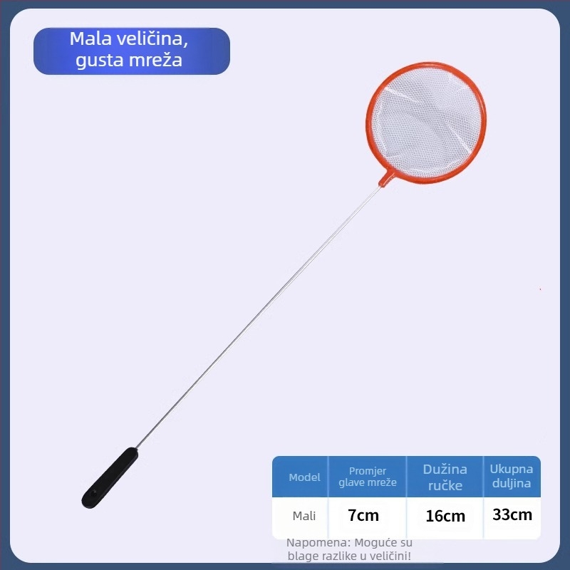 Ribarska mreža za ribolov u akvariju, gusta mreža, mala ribarska mreža za ribolov, dječja ribarska mreža, vreća za ribarsku mrežu, zlatne ribice, ukrasne ribe, žetva škampa, mreža za ribolov, vreća za ribarsku mrežu