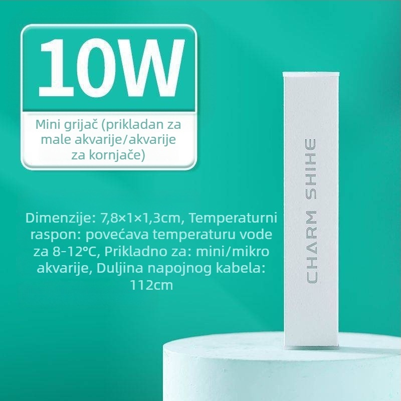 Šipka za grijanje akvarija mala mini inteligentna kontrola temperature uredski stolni stakleni okrugli cilindar automatska kontrola temperature grijača šipke