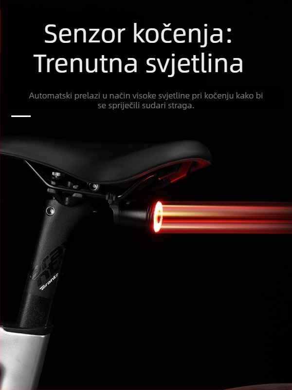 Eslnf biciklističko stražnje svjetlo punjivo visoko izdržljivo noćno biciklističko svjetlo cestovno biciklističko svjetlo za brdski bicikl oprema za biciklizam