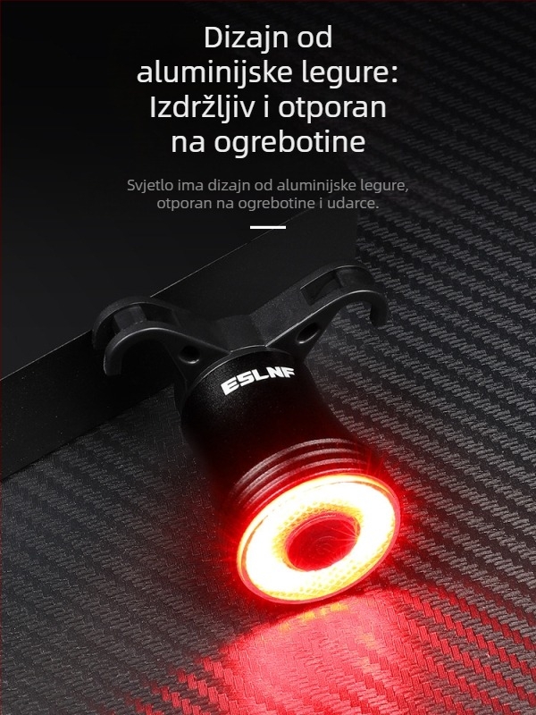 Eslnf biciklističko stražnje svjetlo punjivo visoko izdržljivo noćno biciklističko svjetlo cestovno biciklističko svjetlo za brdski bicikl oprema za biciklizam