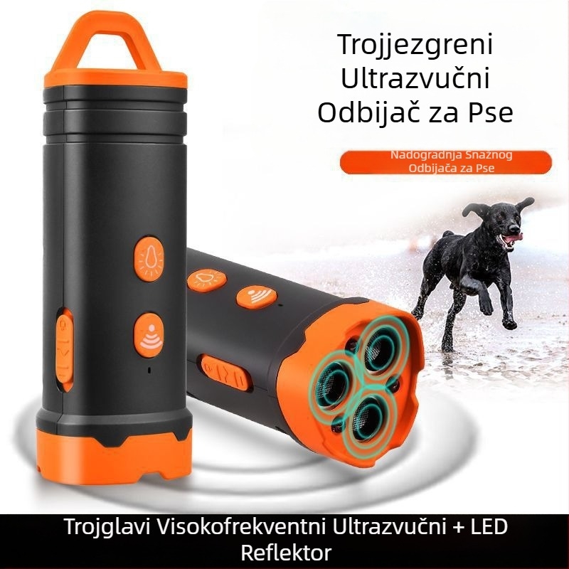Mini ultrazvučni repelent za pse, uređaj za odbijanje lajanja velike snage za obuku na velike udaljenosti, uređaj za odbijanje i plašenje pasa, vanjski uređaj za samoobranu i protiv lajanja