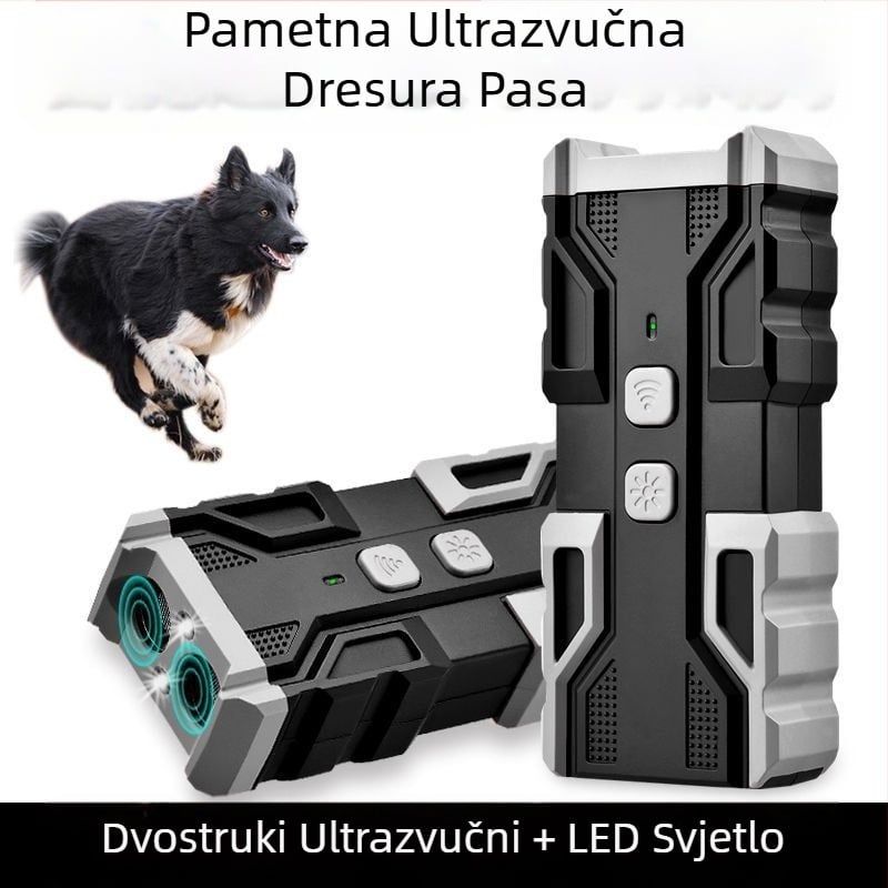 Mini ultrazvučni repelent za pse, uređaj za odbijanje lajanja velike snage za obuku na velike udaljenosti, uređaj za odbijanje i plašenje pasa, vanjski uređaj za samoobranu i protiv lajanja
