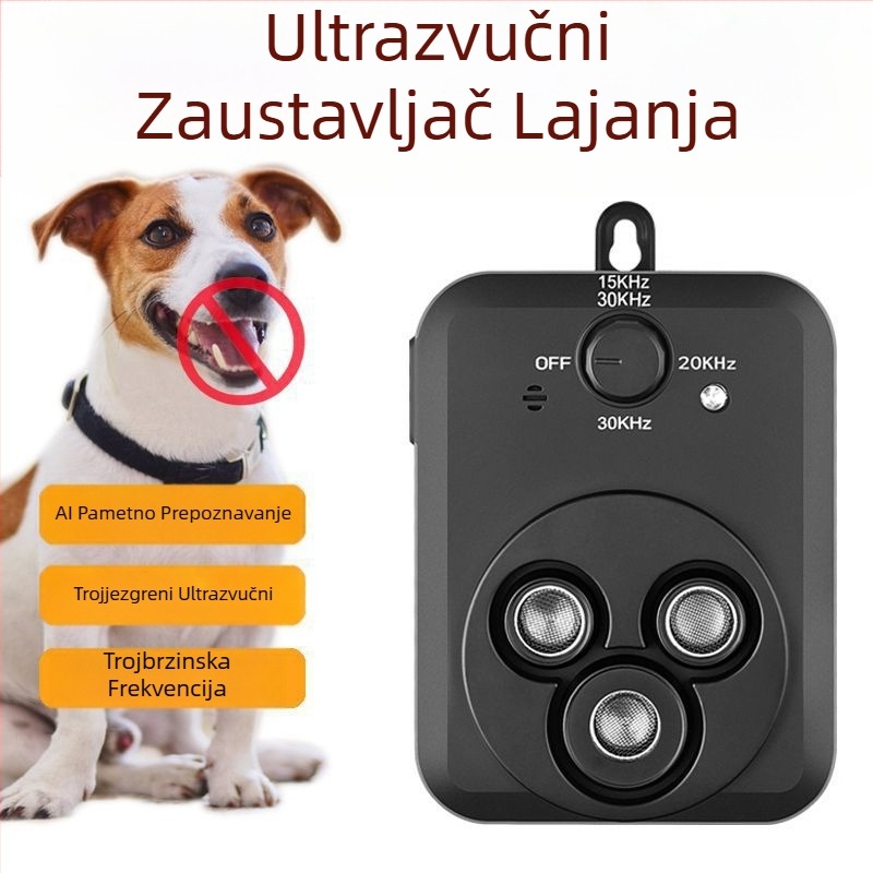 Mini ultrazvučni repelent za pse, uređaj za odbijanje lajanja velike snage za obuku na velike udaljenosti, uređaj za odbijanje i plašenje pasa, vanjski uređaj za samoobranu i protiv lajanja