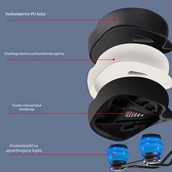 West Rider biciklistički jastuk za veliki stražnji dio, brdski bicikl, bicikl za slobodno vrijeme, udoban jastuk za sjedalo, pribor za vožnju, oprema