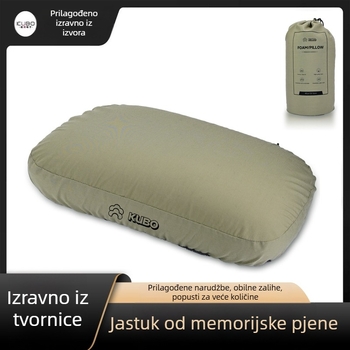Jastuk od memorijske pjene, jastuk za kampiranje na otvorenom, putni jastuk za vratnu kralježnicu, prijenosni jastuk za pauzu za ručak, memorijski jastuk sa sporim odskokom
