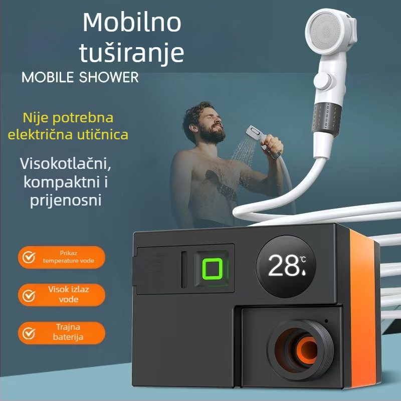 Prekogranična vanjska tuš kada Praktična oprema za kampiranje u spavaonici Tuš Tuš punjivi set za tuširanje