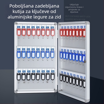 Kutija za ključeve Zidna kutija za upravljanje Ormarić za ključeve agencije za nekretnine Ormarić za upravljanje Kutija za pohranu ključeva od automobila Zidna kutija
