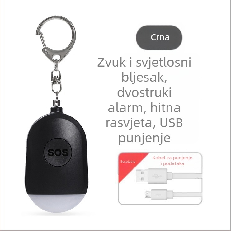 Osobni Wolf alarm punjiva svjetiljka prijenosna prijenosna inteligentna vanjska SOS lampa