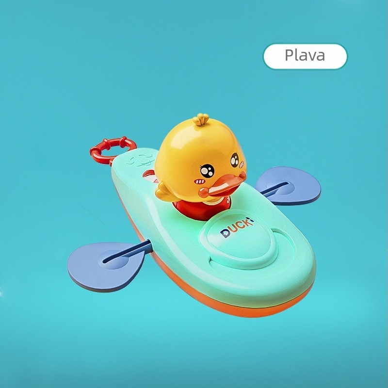 Dječje igračke za vodu kajak beba žuta patka veslanje kupka djevojčica djeca kupaonica navijanje kabel za plažu