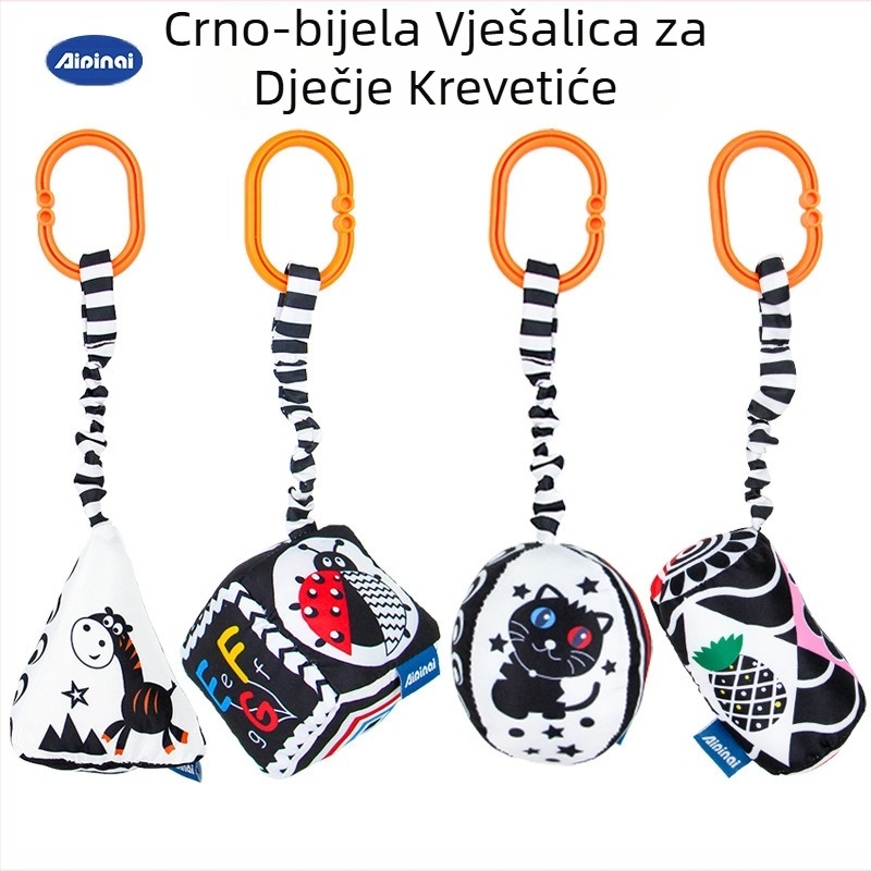 Aipinqi nove geometrijske viseće igračke za automobile za dječji vid i senzorni trening kreveta