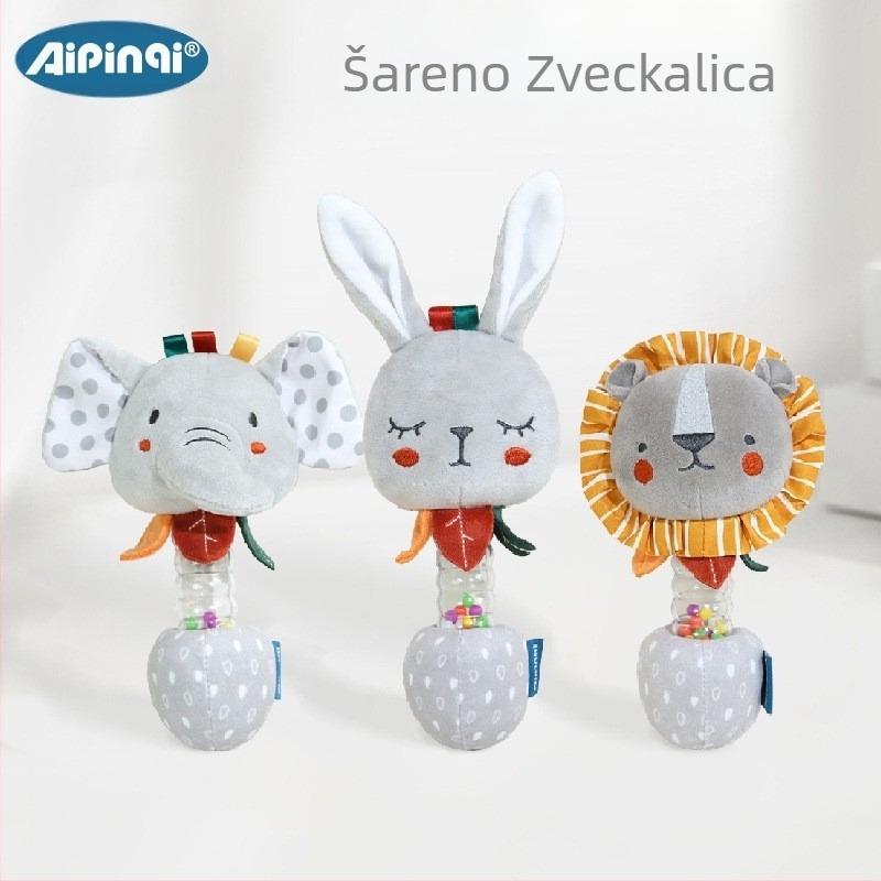 Aipinqi nova ručna zvečka za bebe, umirujuća plišana lutka, šarene perle, zvono za krevet, igračke za bebe 0-1 godina, veleprodaja