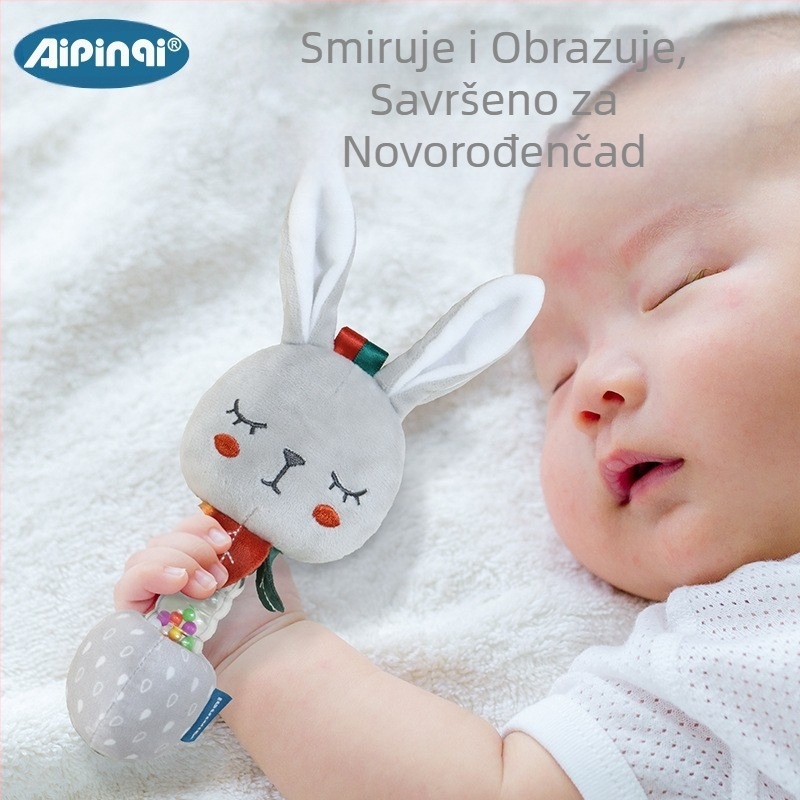 Aipinqi nova ručna zvečka za bebe, umirujuća plišana lutka, šarene perle, zvono za krevet, igračke za bebe 0-1 godina, veleprodaja
