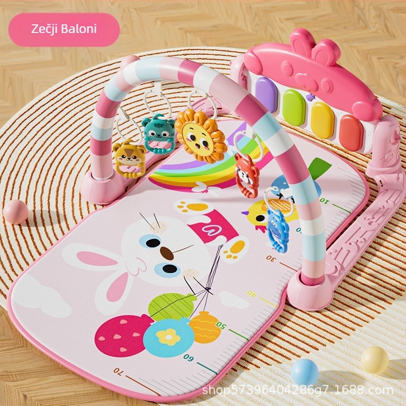 Prekogranični visokoprodavani stalak za bebe s glazbenom pedalom, podloga za igru, igračka klavir za novorođenčad od 36 mjeseci