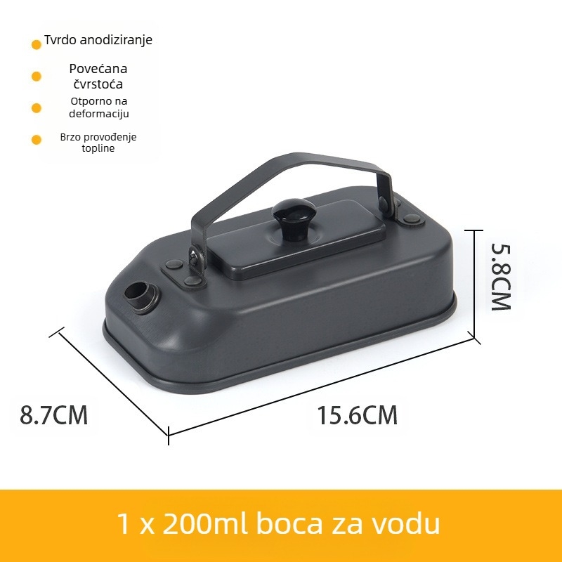 Vanjski kamping aluminijski kuhalo za vodu prijenosni sklopivi kuhalo za vodu japanski čajnik za kampiranje voda za kuhanje čaja i kave