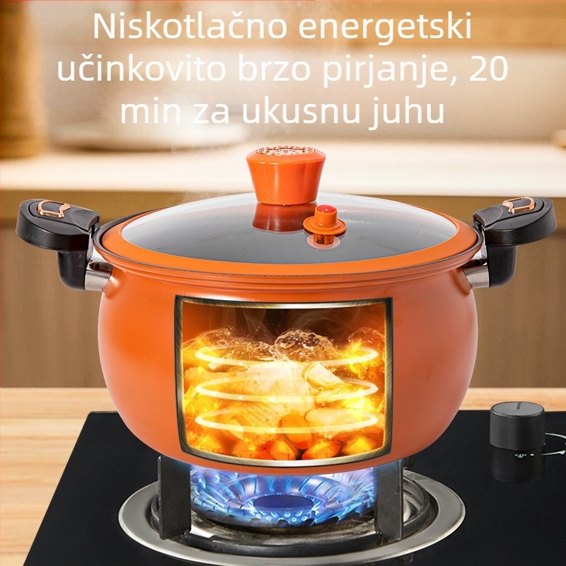 Chubby Dundun mikrotlačni lonac kućanski lonac za juhu s neprianjajućim slojem Chubby Dudu višenamjenski mali indukcijski štednjak plinski univerzalni lonac za gulaš