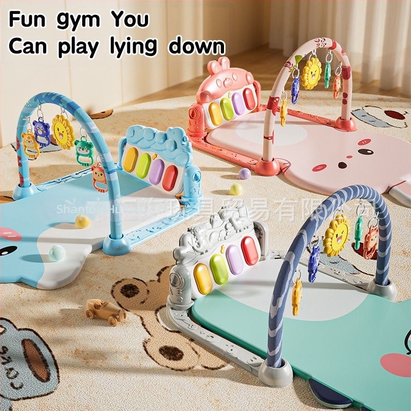 Amazon stalak za fitness klavir za novorođenčad s višenamjenskom prostirkom za puzanje za novorođenčad EN71