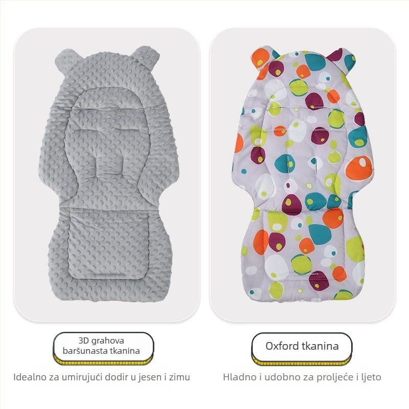 Dječja kolica Pamučna podloga Debela pamučna podloga Jastuk za blagovaonsku stolicu Jesenski i zimski jastuk za kišobran Univerzalna pamučna podloga za sva godišnja doba